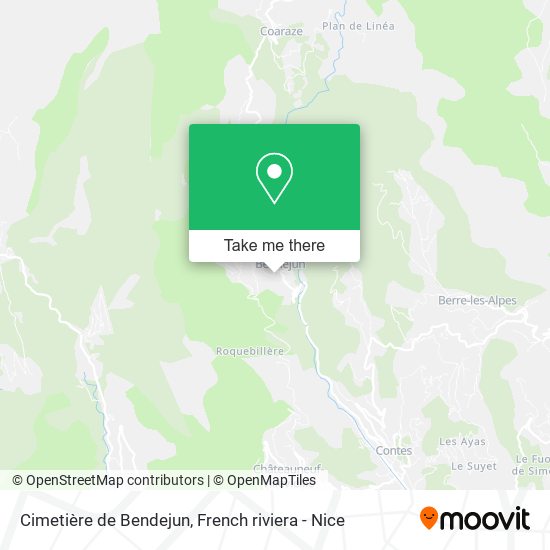 Cimetière de Bendejun map