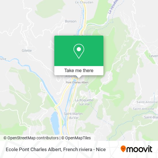 Ecole Pont Charles Albert map