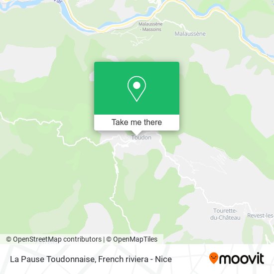 La Pause Toudonnaise map