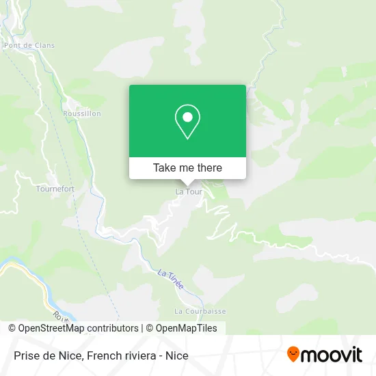 Prise de Nice map