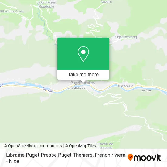 Librairie Puget Presse Puget Theniers map