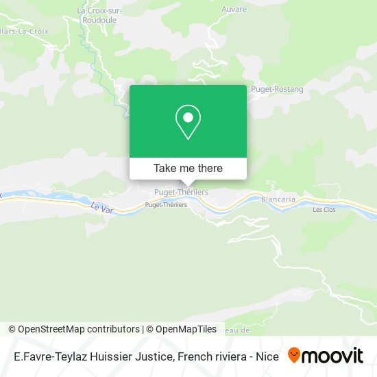 E.Favre-Teylaz Huissier Justice map