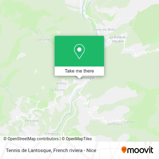 Tennis de Lantosque map