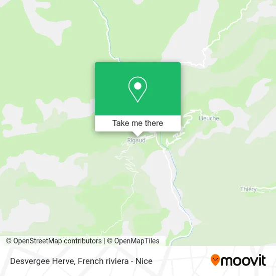 Desvergee Herve map