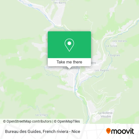 Bureau des Guides map