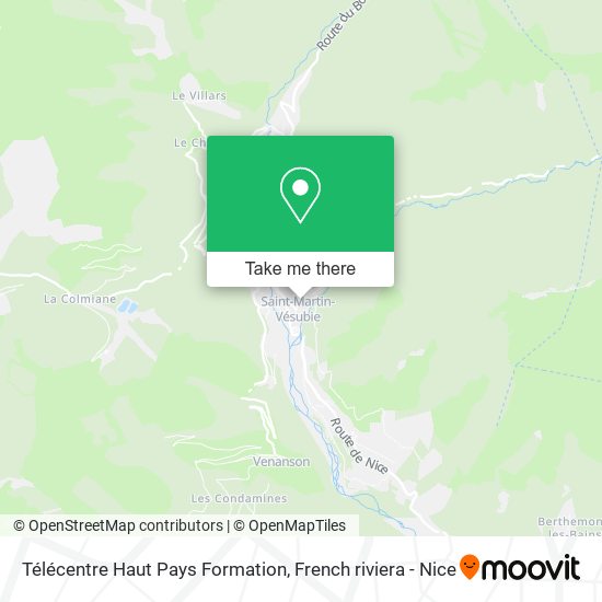 Télécentre Haut Pays Formation map