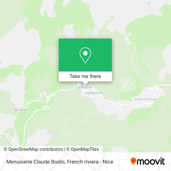 Menuiserie Claude Boido map