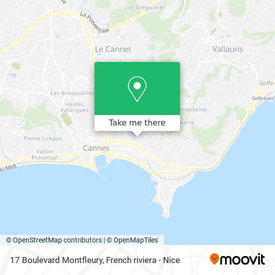 Mapa 17 Boulevard Montfleury