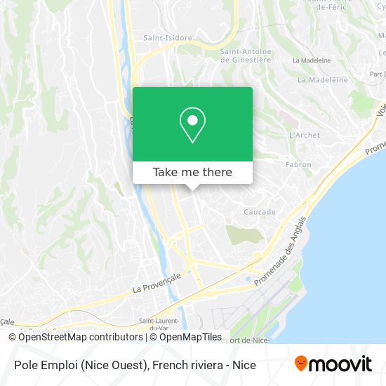 Pole Emploi (Nice Ouest) map