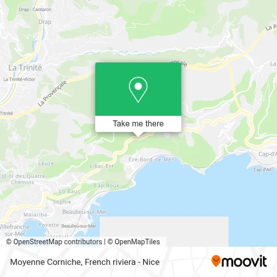 Moyenne Corniche map