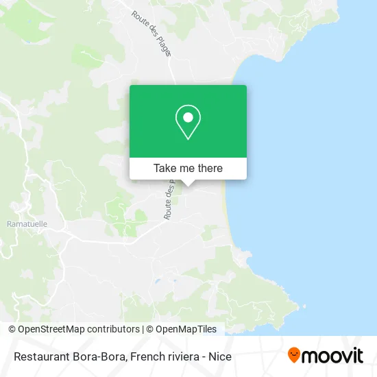 Restaurant Bora-Bora map
