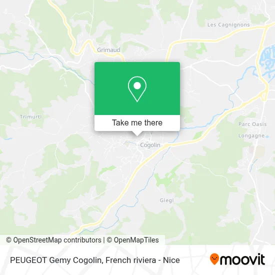 PEUGEOT Gemy Cogolin map