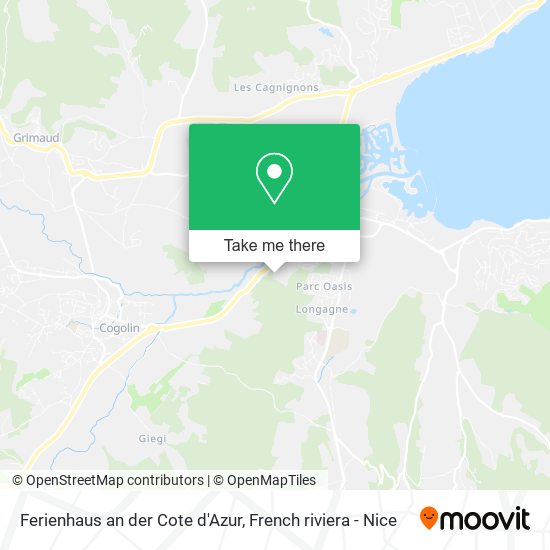Ferienhaus an der Cote d'Azur map