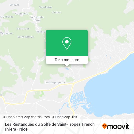 Mapa Les Restanques du Golfe de Saint-Tropez