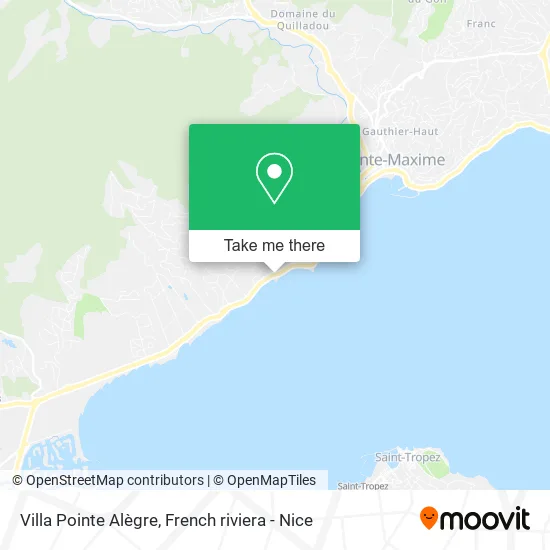 Villa Pointe Alègre map