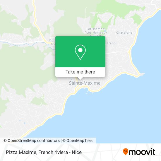 Pizza Maxime map