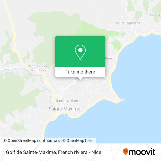 Mapa Golf de Sainte-Maxime