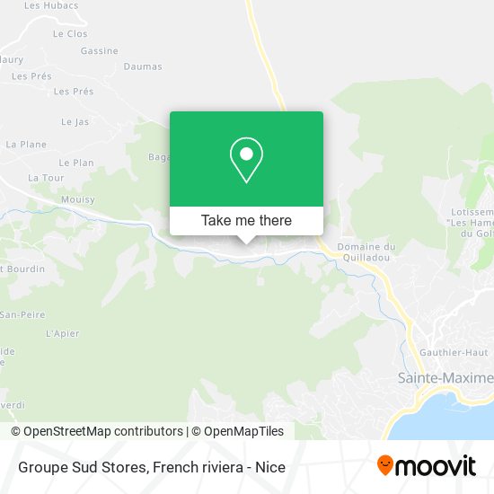 Groupe Sud Stores map