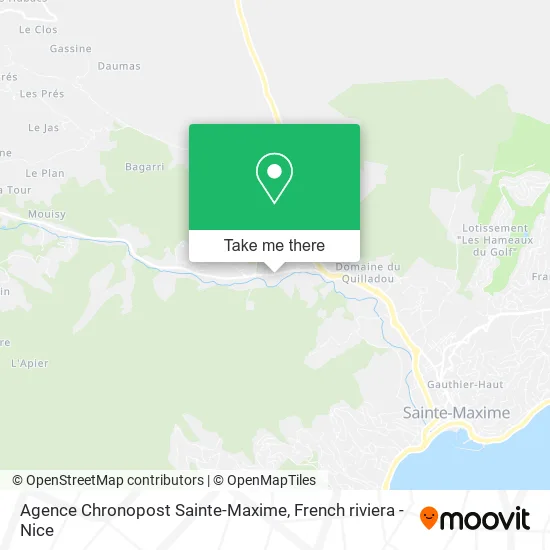 Agence Chronopost Sainte-Maxime map