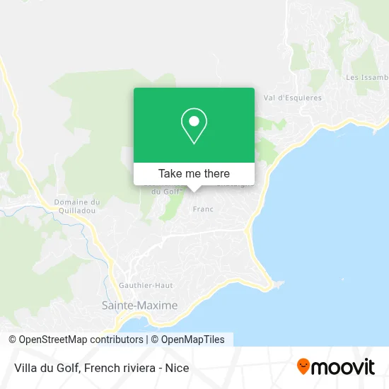 Villa du Golf map