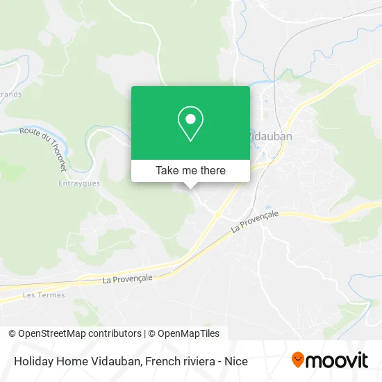 Holiday Home Vidauban map