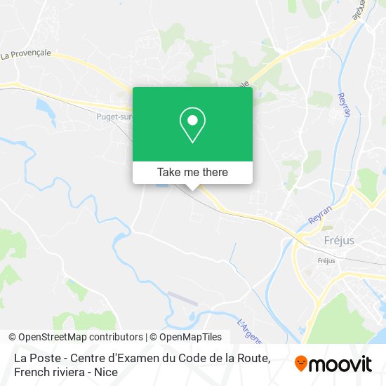 Mapa La Poste - Centre d'Examen du Code de la Route