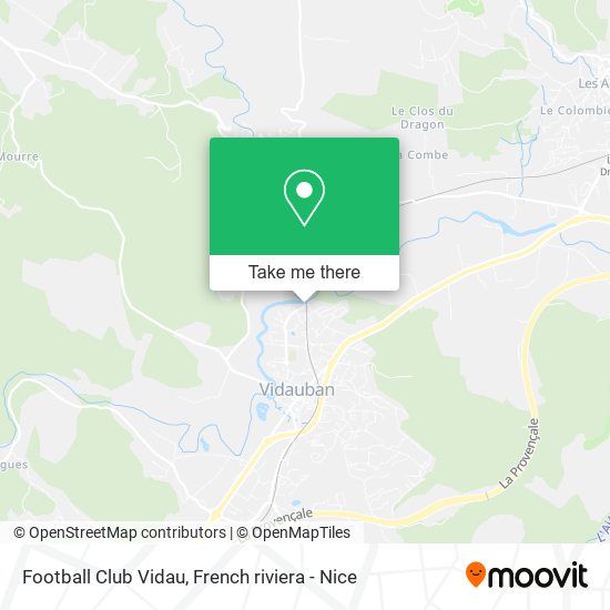 Football Club Vidau map