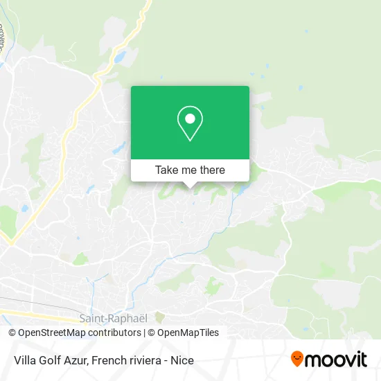 Villa Golf Azur map