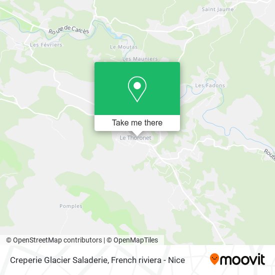 Creperie Glacier Saladerie map