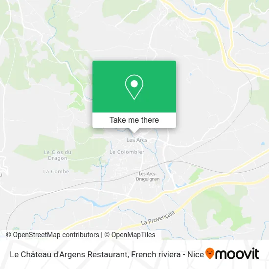 Le Château d'Argens Restaurant map
