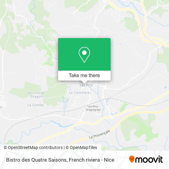 Bistro des Quatre Saisons map