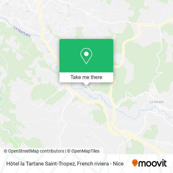 Hôtel la Tartane Saint-Tropez map