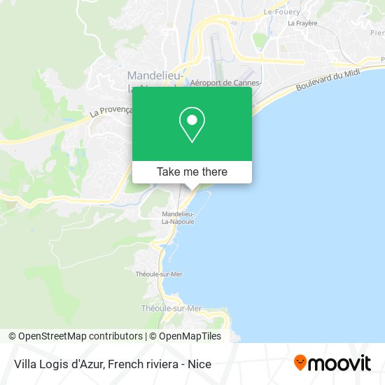 Mapa Villa Logis d'Azur