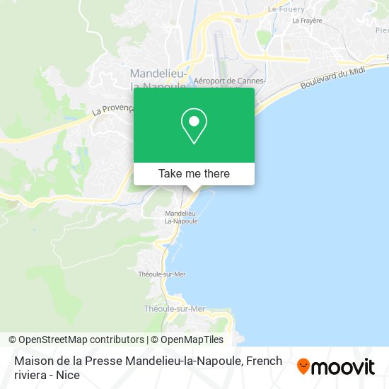 Maison de la Presse Mandelieu-la-Napoule map