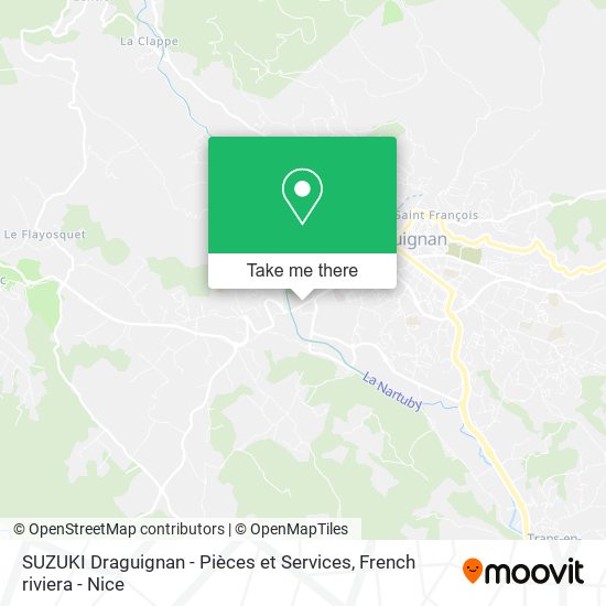 SUZUKI Draguignan - Pièces et Services map