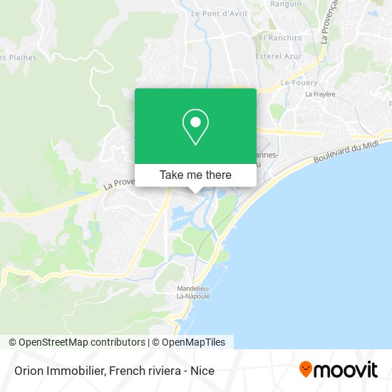 Orion Immobilier map