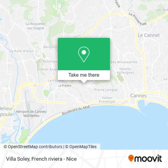 Villa Soley map
