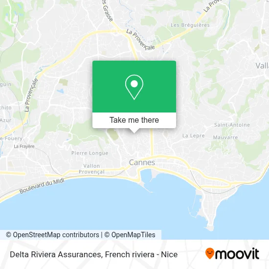 Delta Riviera Assurances map