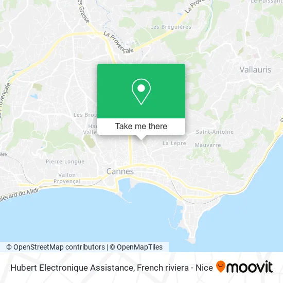 Hubert Electronique Assistance map
