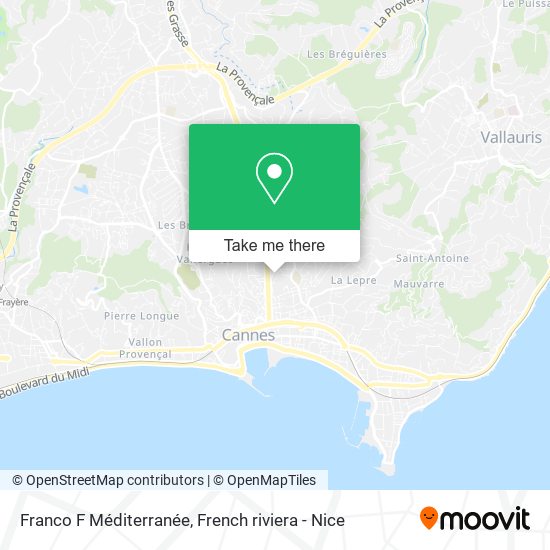 Franco F Méditerranée map