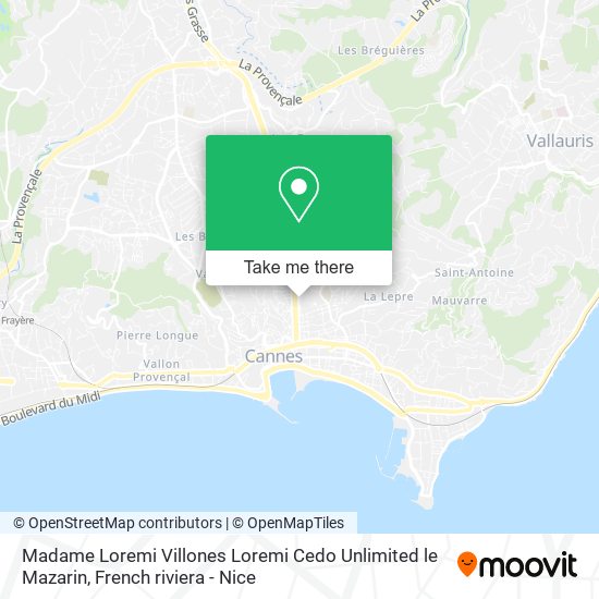 Madame Loremi Villones Loremi Cedo Unlimited le Mazarin map