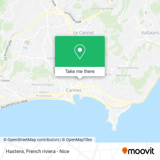 Hastens map