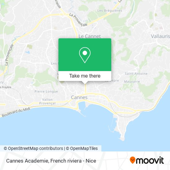 Cannes Academie map