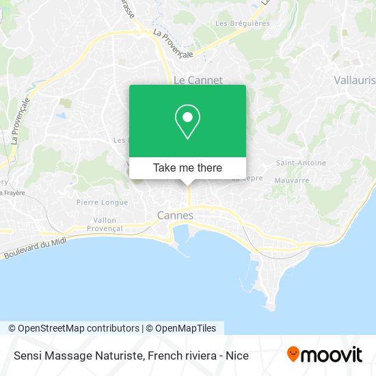 Mapa Sensi Massage Naturiste