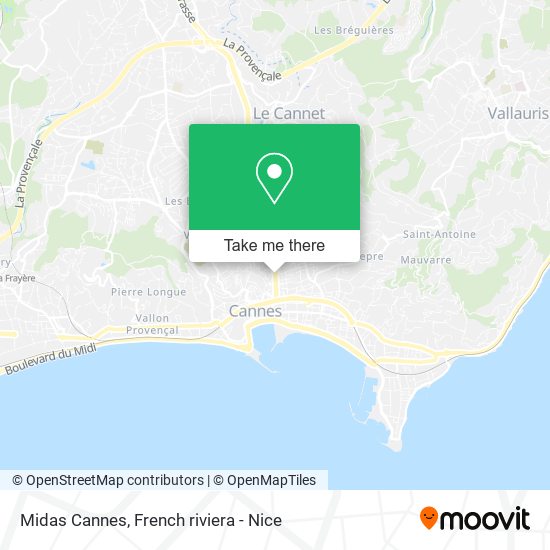 Mapa Midas Cannes