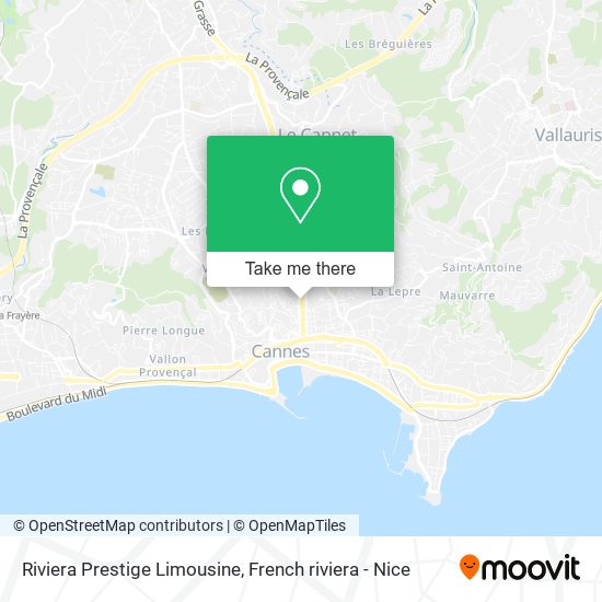 Riviera Prestige Limousine map