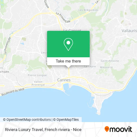 Riviera Luxury Travel map