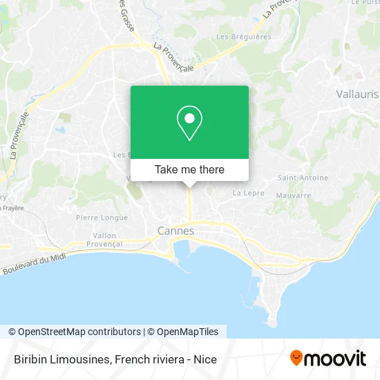 Biribin Limousines map