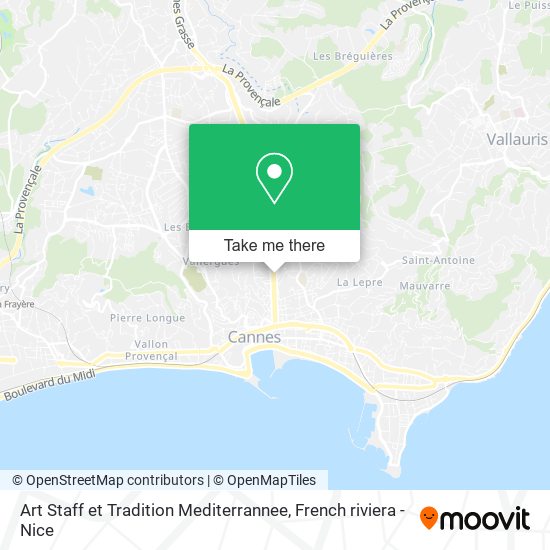 Art Staff et Tradition Mediterrannee map
