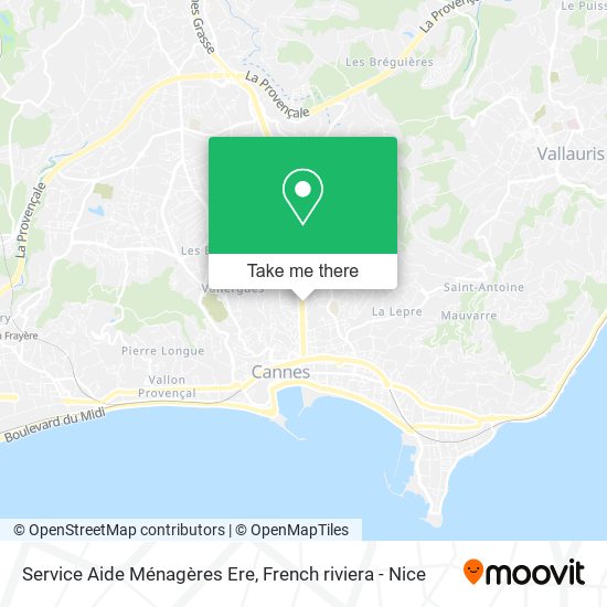 Service Aide Ménagères Ere map